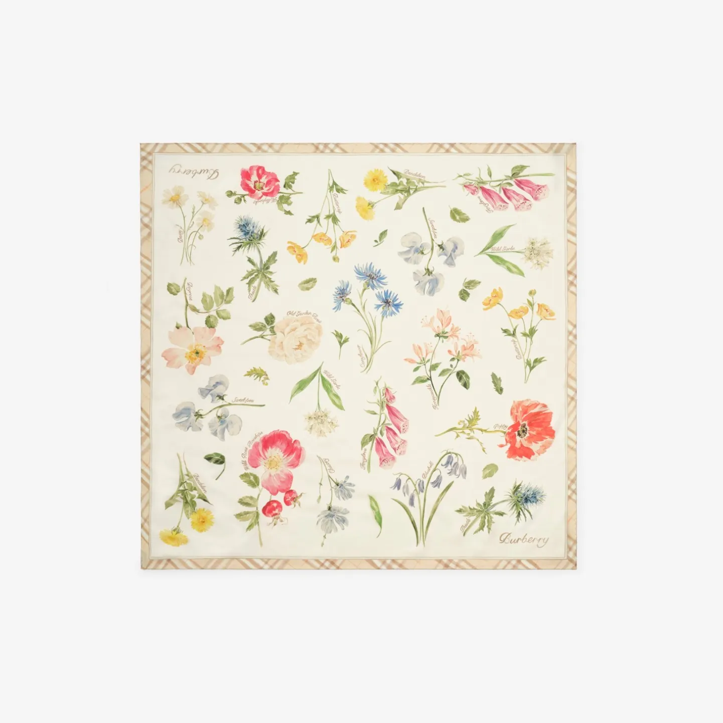 Blooms of Britain Silk Scarf
