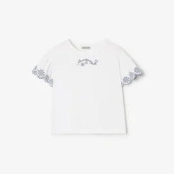 Broderie Anglaise Cotton T-shirt