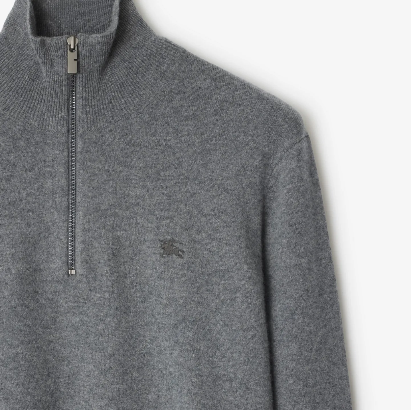 Cashmere Blend Half-zip Sweater