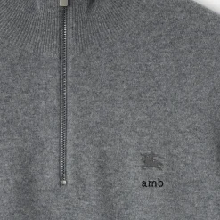Cashmere Blend Half-zip Sweater