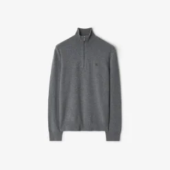 Cashmere Blend Half-zip Sweater