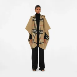Cashmere Hooded Cape
