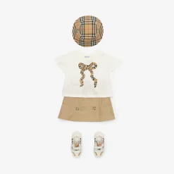 Check Bow Cotton T-shirt