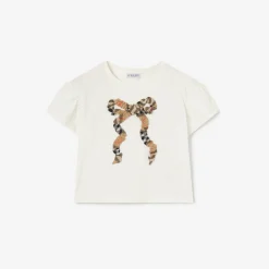Check Bow Cotton T-shirt
