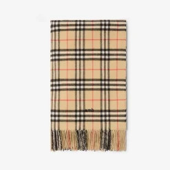 Check Cashmere Blanket