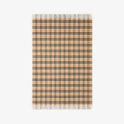 Check Cashmere Blanket