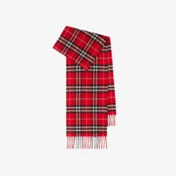 Check Cashmere Scarf