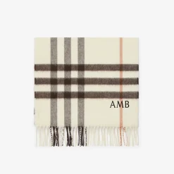 Check Cashmere Scarf