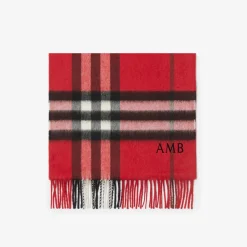 Check Cashmere Scarf