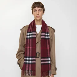 Check Cashmere Scarf