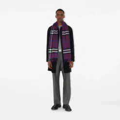 Check Cashmere Scarf