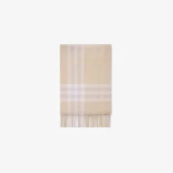 Check Cashmere Scarf