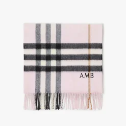 Check Cashmere Scarf