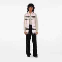 Check Cashmere Scarf