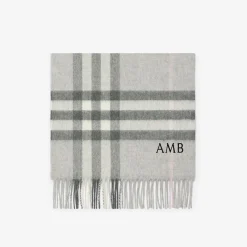 Check Cashmere Scarf
