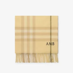Check Cashmere Scarf