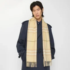 Check Cashmere Scarf