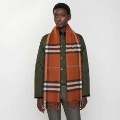 Check Cashmere Scarf