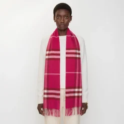 Check Cashmere Scarf