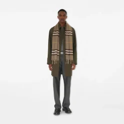Check Cashmere Scarf