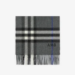 Check Cashmere Scarf