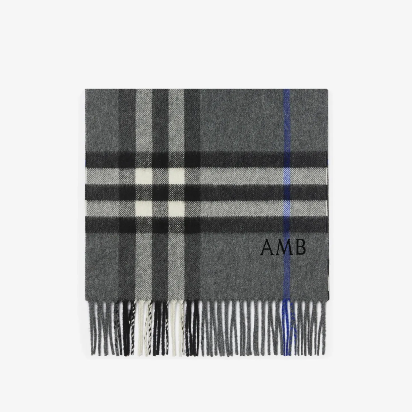 Check Cashmere Scarf