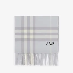 Check Cashmere Scarf