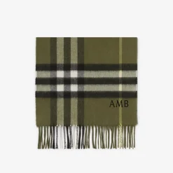 Check Cashmere Scarf