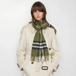 Check Cashmere Scarf