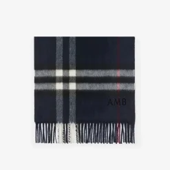 Check Cashmere Scarf