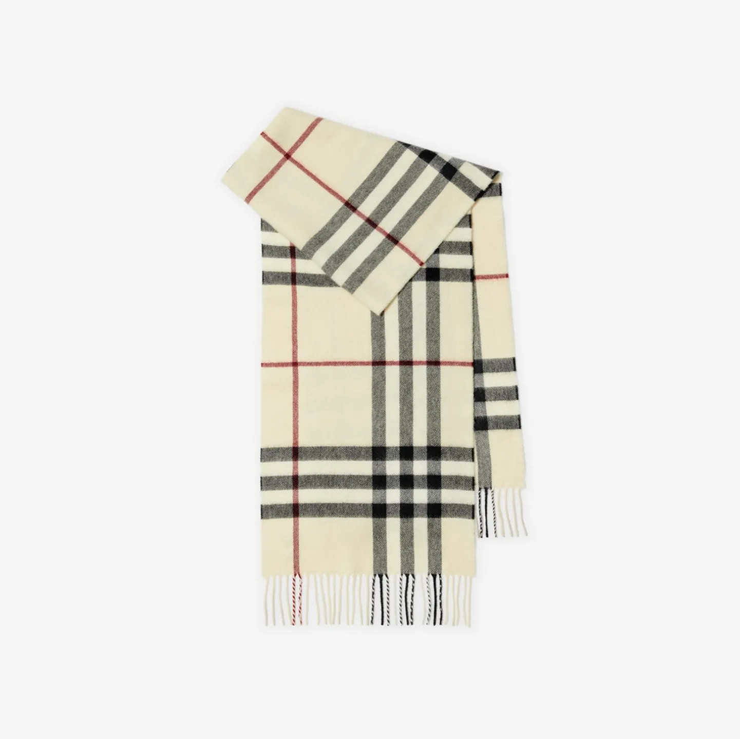 Check Cashmere Scarf