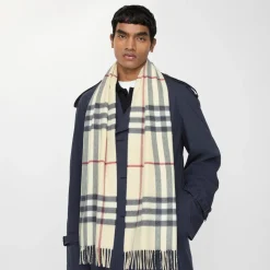 Check Cashmere Scarf