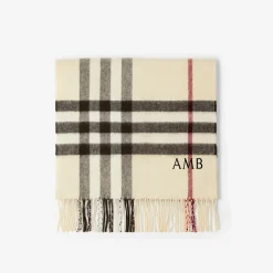 Check Cashmere Scarf
