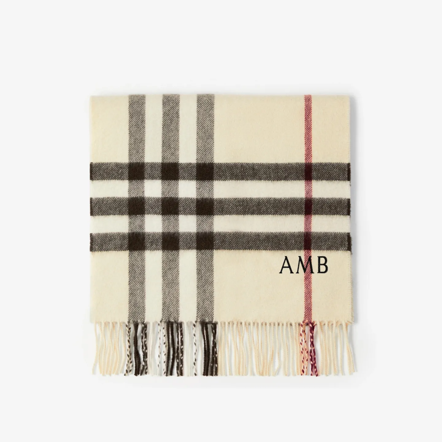 Check Cashmere Scarf