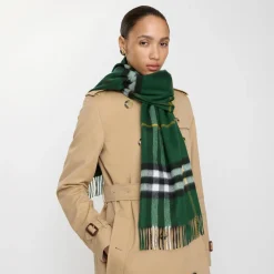 Check Cashmere Scarf