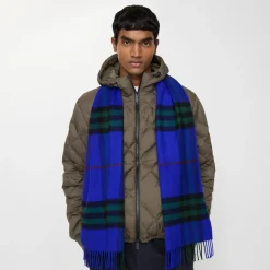 Check Cashmere Scarf