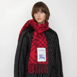 Check Cashmere Scarf