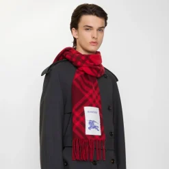 Check Cashmere Scarf