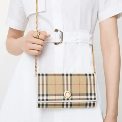 Check Chain Strap Wallet