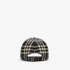 Check Cotton Baseball Cap