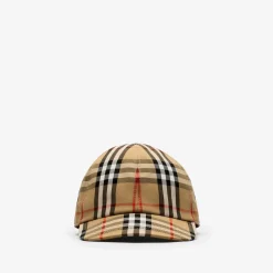 Check Cotton Baseball Cap
