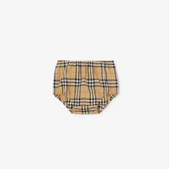 Check Cotton Dress with Bloomers