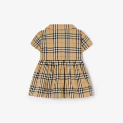Check Cotton Dress with Bloomers