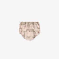 Check Cotton Dress with Bloomers
