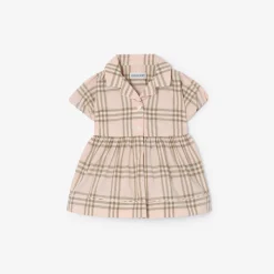 Check Cotton Dress with Bloomers