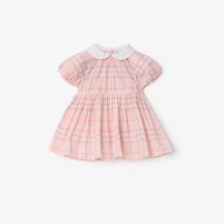 Check Cotton Dress with Bloomers