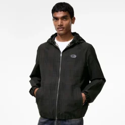 Check Cotton Newport Hooded Jacket