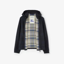 Check Cotton Newport Hooded Jacket
