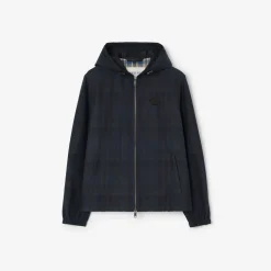 Check Cotton Newport Hooded Jacket