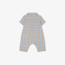 Check Cotton Playsuit